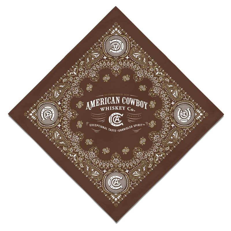 ACWC TWO-COLOR BANDANA – American Cowboy Whiskey Company